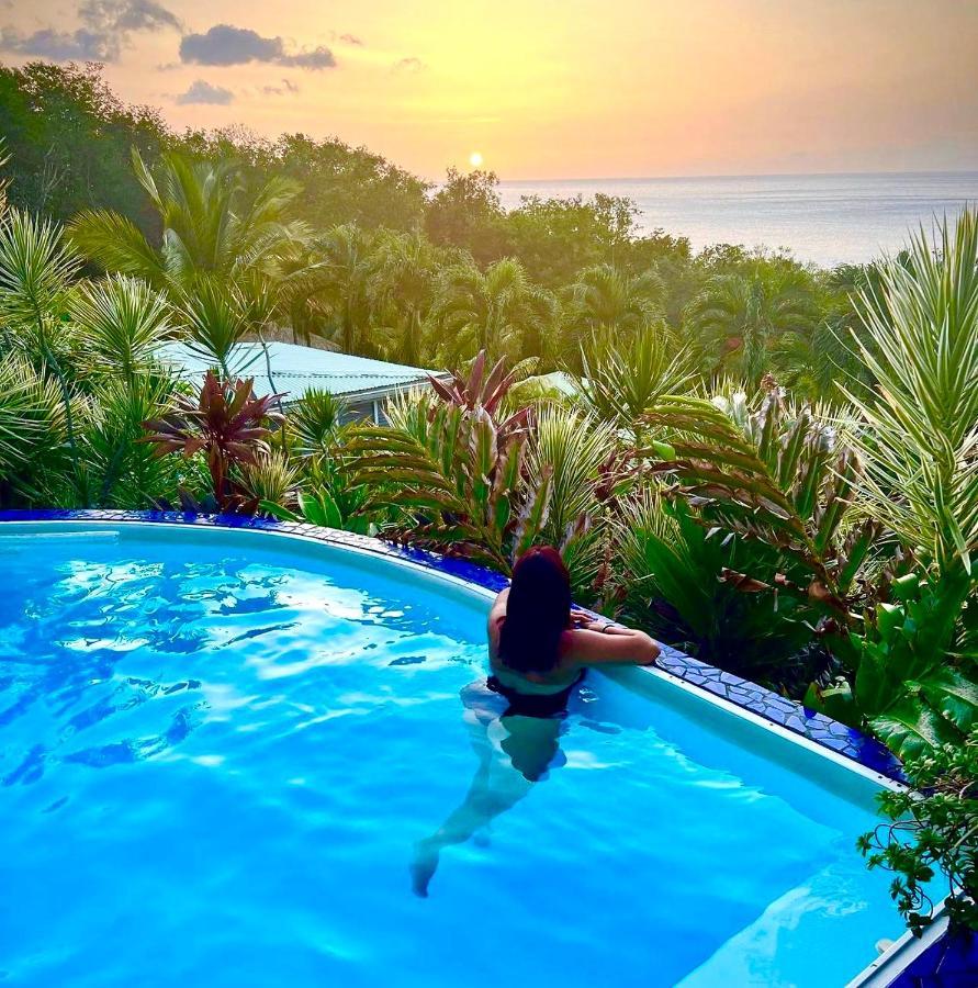 Vue Mer/3Beds/Piscine/Wifi/900 Metres De La Plage Deshaies Kültér fotó