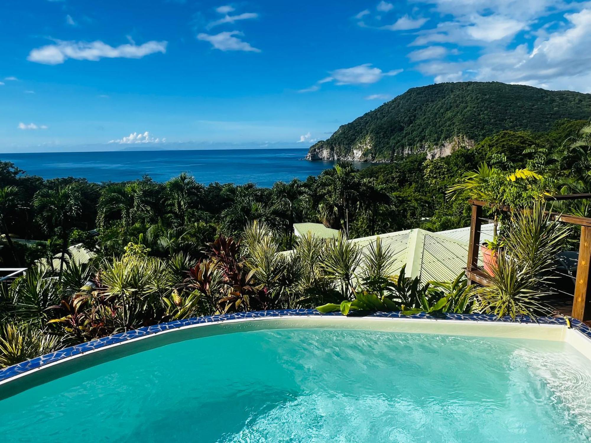Vue Mer/3Beds/Piscine/Wifi/900 Metres De La Plage Deshaies Kültér fotó